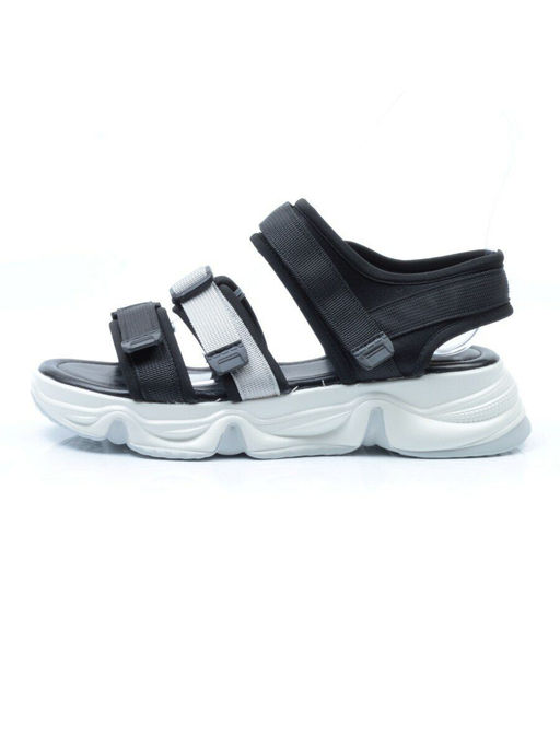 08-PED76-1 BLACK Босоножки (текстиль, стелька натуральная кожа) - Фабричный китай фото 12