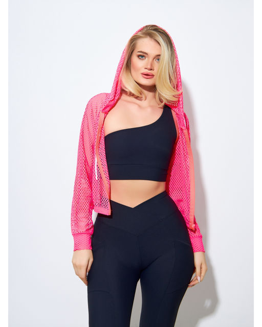 Топ на одно плечо в рубчик PREMIUM черный - Rowan фото 3