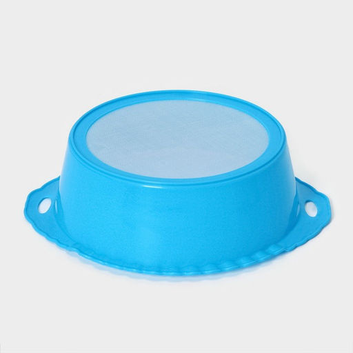 Цена за 2 шт. Сито для просеивания, пластик, 25×22×7 см, оранжевое