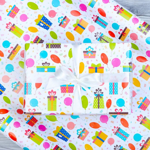 Бумага упаковочная глянцевая Шарики, 70 100 см, 1 лист - UPAK LAND фото 5