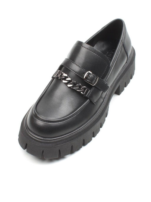 03-C1812-1 BLACK Лоферы женские (натуральная кожа)