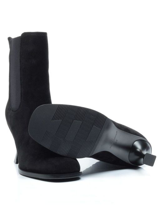 04-E29W-17B BLACK Ботильоны зимние женские (натуральная замша, натуральный мех) - Фабричный китай фото 17