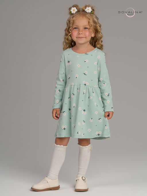 Платье Элла мятный букетик