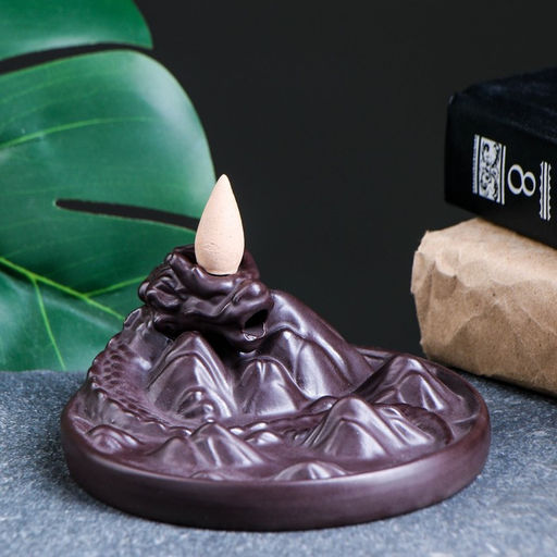 Подставка для благовоний TAKE IT EASY «Горный дракон», стелющийся дым, 12×5 см