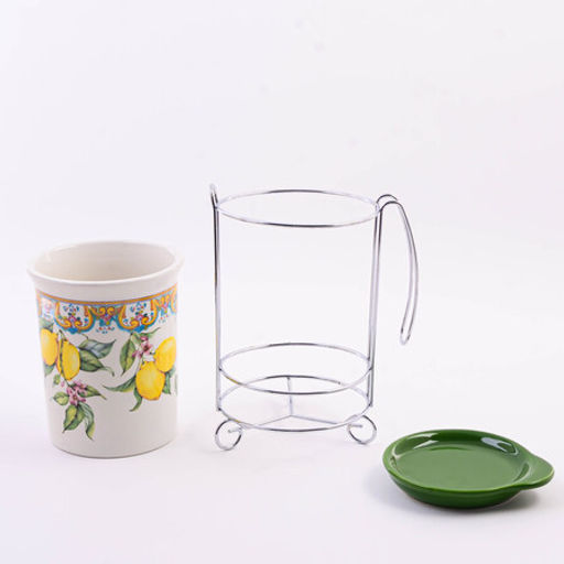 60176 Подставка д/стол/прибор 3пр Лимонный праздник доломит LR(х24) - Mayer&boch фото 2