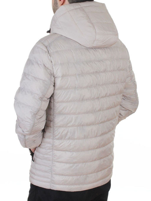 88045 GRAY/BEIGE Куртка мужская демисезонная (100 гр. холлофайбер)