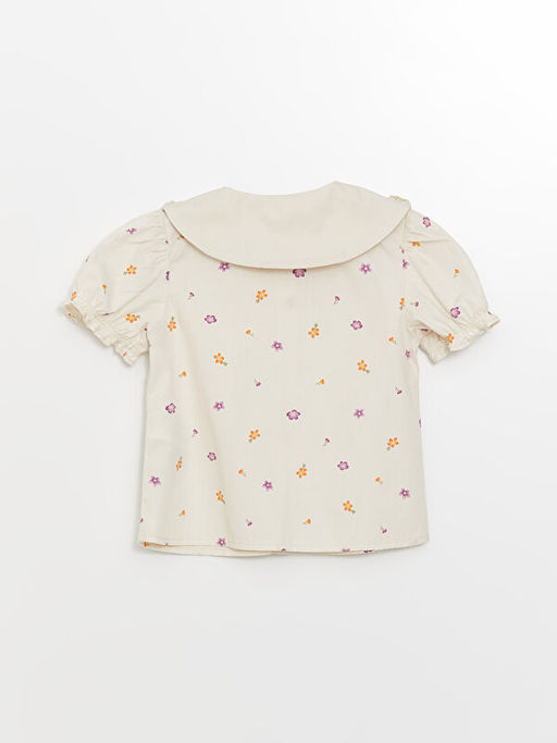 Bebe Yaka ?i?ekli K?z ?ocuk G?mlek