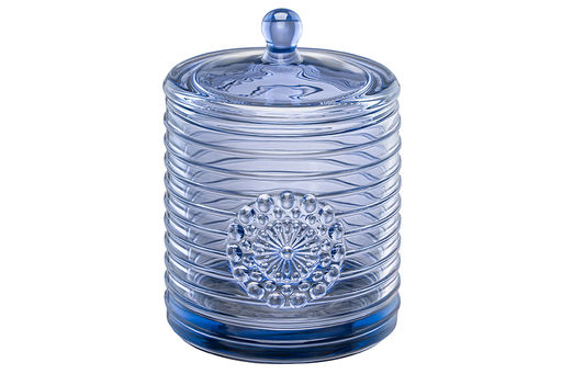 Сахарница 300 мл 8,5*8,5*12 см Медальон синий, стекло - Elan gallery фото 12