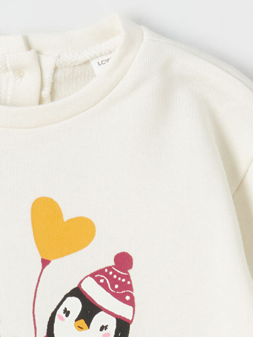 Bisiklet Yaka Uzun Kollu K?z Bebek Ti??rt 2li - Waikiki фото 3