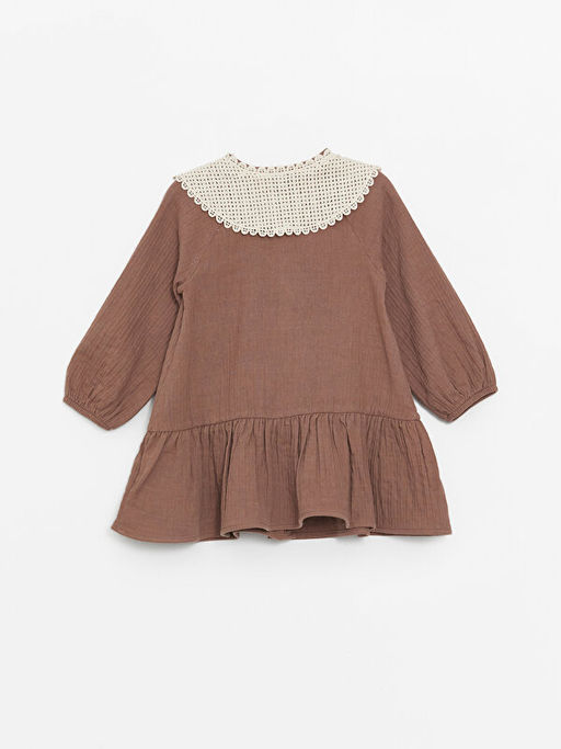 Bebe Yaka K?sa Kollu K?z Bebek Elbise - Waikiki фото 2