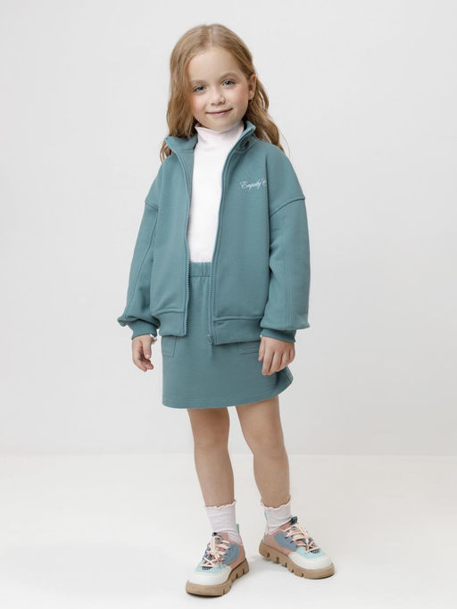 КР 302817/бирюзовый тон к629 жакет (бомбер) для дев