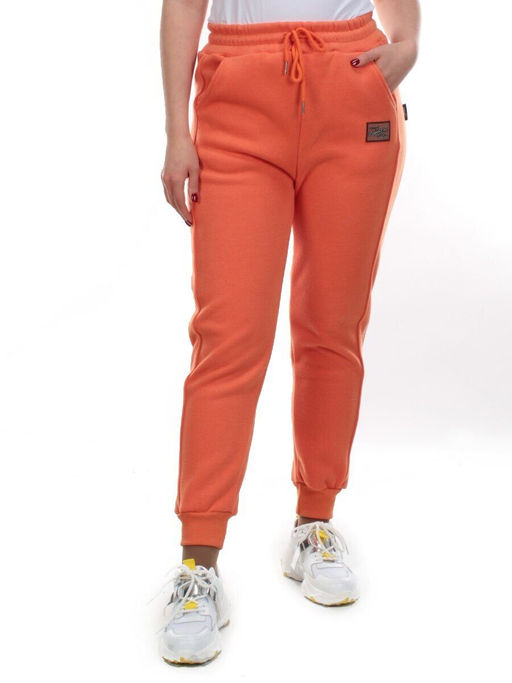 01 ORANGE Брюки спортивные женские на флисе (100% хлопок) 7986