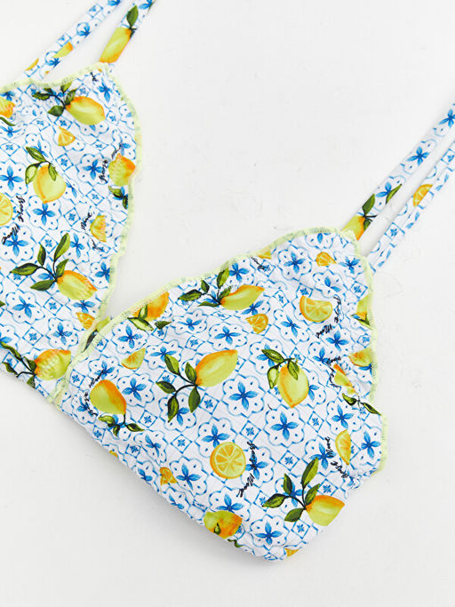 V Yaka ??kar?labilir Pedli Kad?n Bikini ?st?