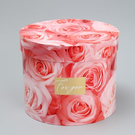 Набор коробок для цветов 4 в 1, упаковка подарочная, Нежные цветы, 14?14?13 см - 20?20?17.5 см