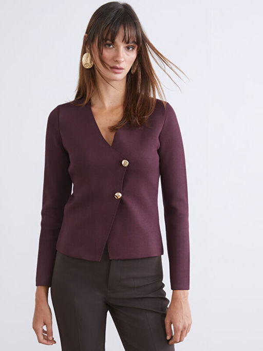 Kruvaze Yaka Kad?n Triko H?rka