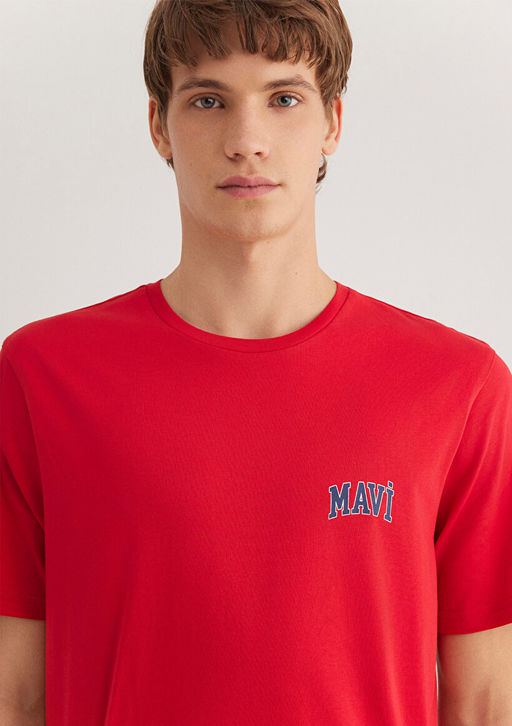 Mavi Logo Bask?l? K?rm?z? Ti??rt  фото 6