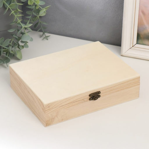 Шкатулка для росписи дерево «Прямоугольная», для творчества, декора, 6×21.5×16.5 см