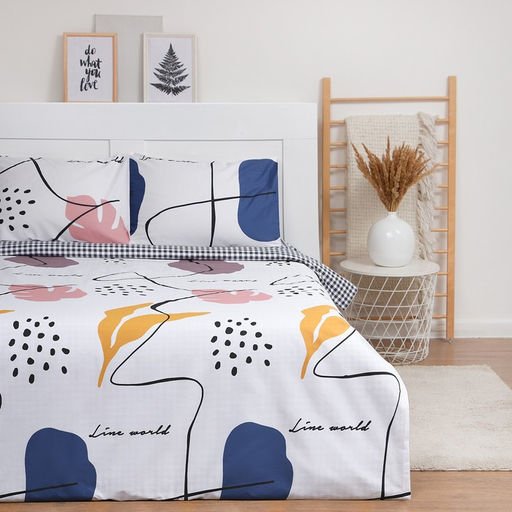 Постельное бельё LoveLife евро Line world 200х217см, 225х240см, 50х70см-2шт, 100% хлопок, сатин, 125г/м