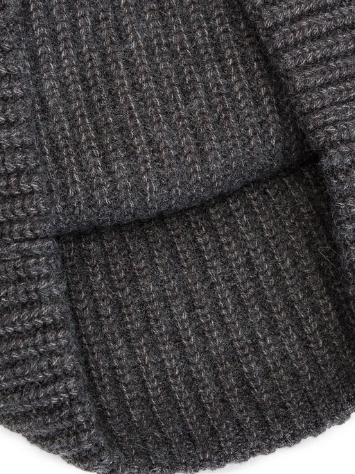 Шапка муж. каш+шерсть+виск LB-N88119 d.grey melange - Labbra фото 4