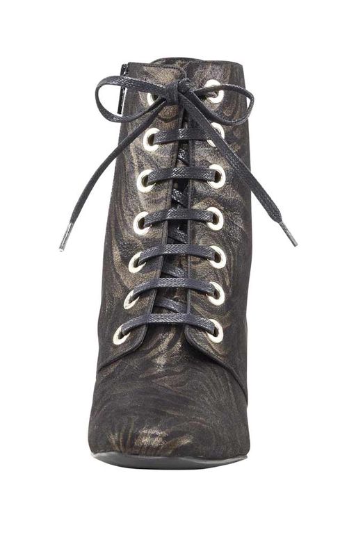 Полусапожки, черно-золотистые - Heine фото 5