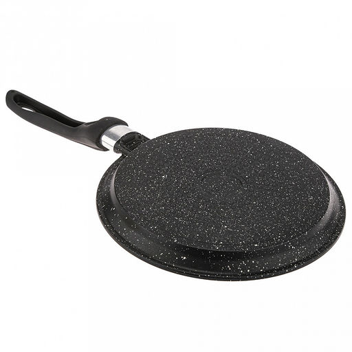 Сковорода блинная с тефлоновым покрытием д24см "Гранит Induction", h2см, s0,3см, ручка из термостойкого пластика (Россия) Подходит для всех видов плит, включая индукционную.