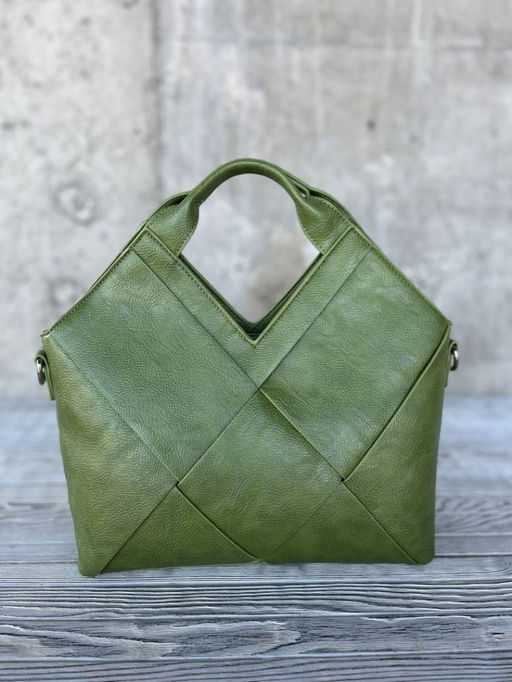 Женская сумка из эко кожи 0025 Светло-Зеленый - Sergio valentini фото 3