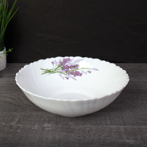 Салатник 650 мл 175 мм тарелка глубокая / TW-70 (7131-3) /уп 48/ Букет лаванды - ГалеонТрейд фото 2