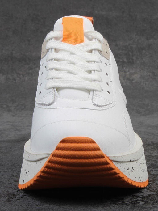 04-S77-42 WHITE Кроссовки женские (натуральная кожа)