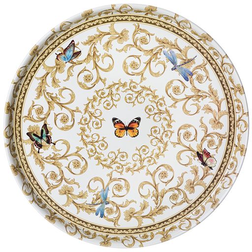 ПОДНОС СЕРВИРОВОЧНЫЙ AGNESS КОЛЛЕКЦИЯ ROCOCO 33*2,1 СМ
