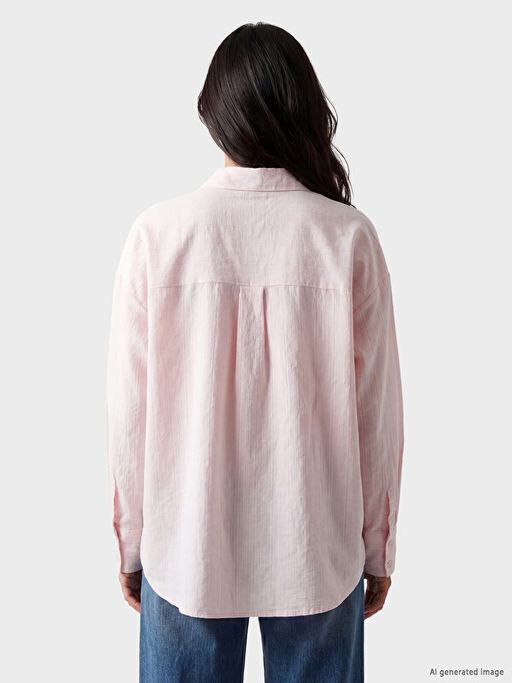 ?izgili Oversize Kad?n G?mlek