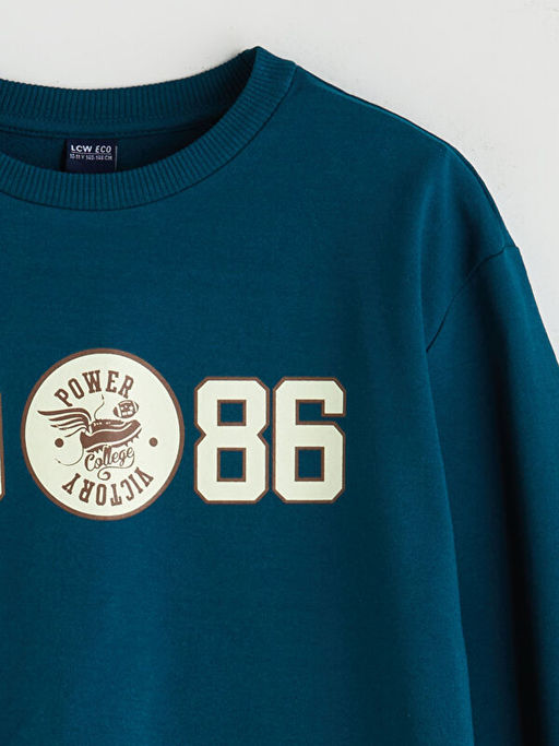 Bisiklet Yaka Erkek ?ocuk Sweatshirt