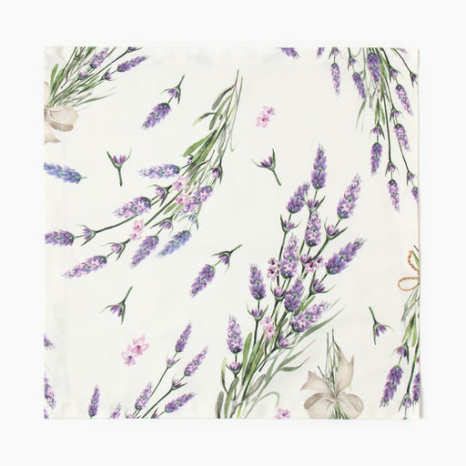 Набор салфеток с декоративными кольцами «Этель» Lavender, 40×40 см - 4 шт., 100% хлопок, саржа