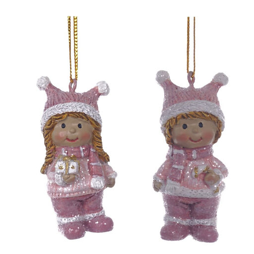 Фигурка декоративная подвесная "Дети", L3 W2,5 H6,5 см, 2в.