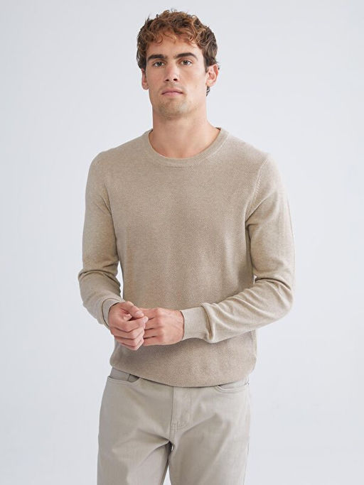 Bisiklet Yaka Erkek Triko Kazak