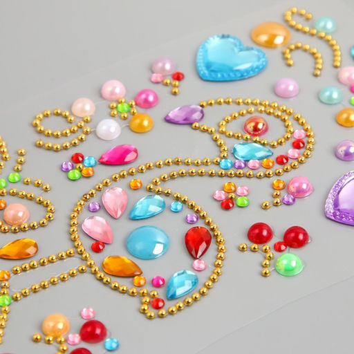 Декоративные украшения из страз  Фламинго и сердечки - Simaland фото 2