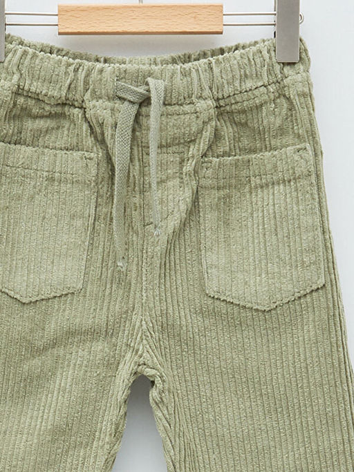 Beli Lastikli Basic Kadife Erkek Bebek Pantolon - Waikiki фото 3