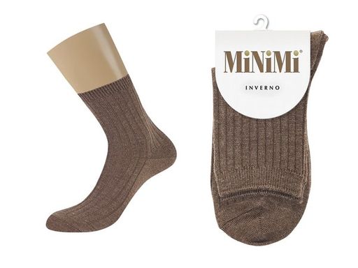 MINI INVERNO 3302 носки жен. (осенние модели) полиамид 20 %, Эластан 15 %, шерсть 18 %, акрил 47 % - cappuccino - Minimi фото 2