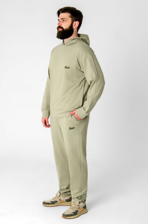 Арт. 63192 Костюм с брюками мужской 50-58 (5 шт) Цвет:полынь - Идеал фото 3