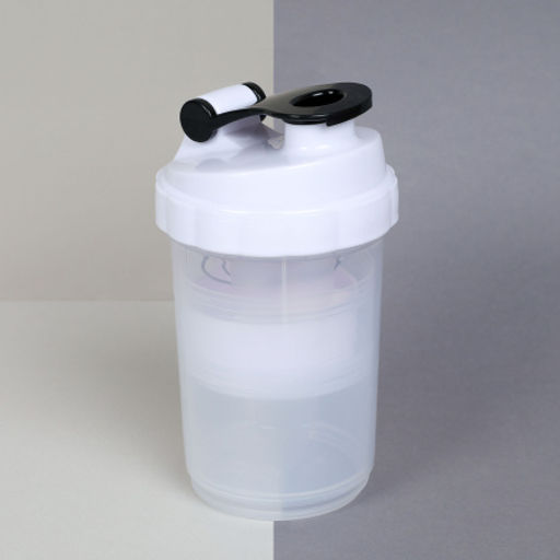 Бутылка/Шейкер СПАЙДЕР SHS-500 белая, для спортивного питания 500ML - ГалеонТрейд фото 2
