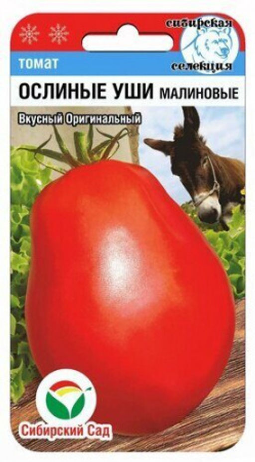 Ослиные уши малиновые томат 20шт (сс)