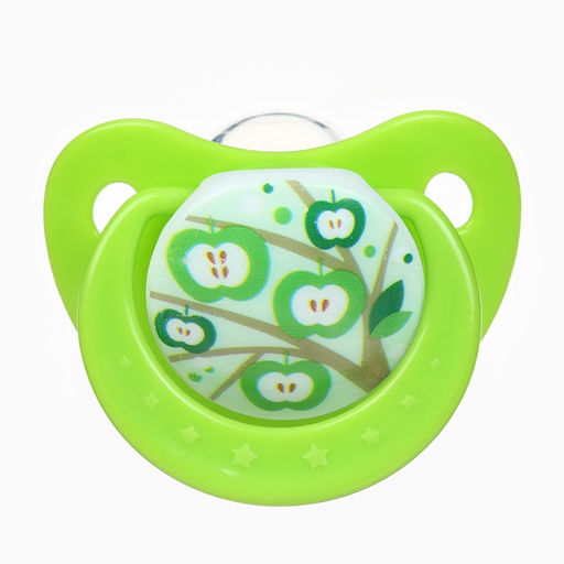 Пустышка ортодонтическая, с колпачком и держателем, от 0 мес.