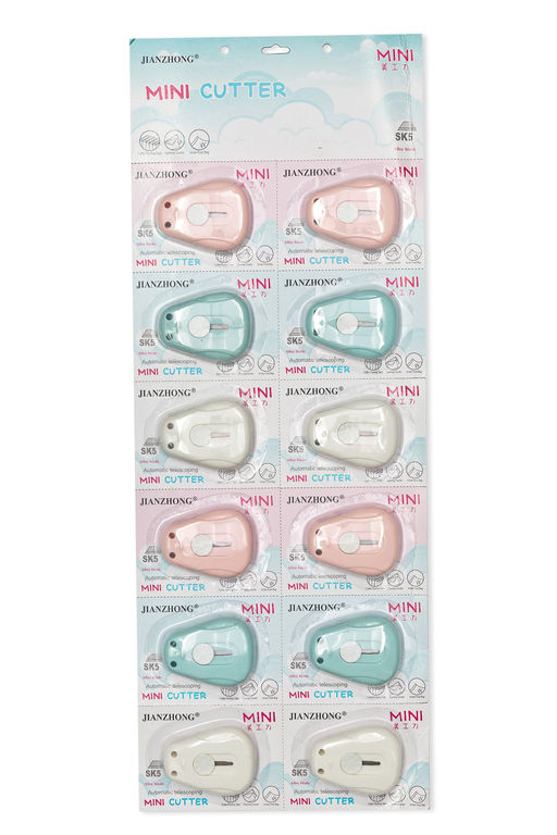 Нож с выдвижным лезвием 6 см (12 шт) SF-7837, №2 - Больше подарков фото 2