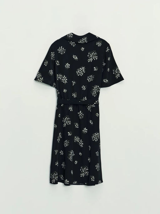 Платье с поясом и цветочным принтом - Zarina фото 9