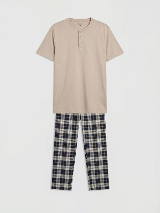Пижама мужская Standart Kalip Ekose Pijama Takım
