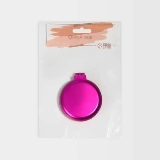 Цена за 7 шт. Расчёска массажная «Перламутр», складная, с зеркалом, d=6 см, МИКС