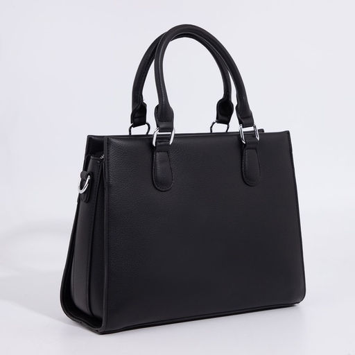 Сумка-тоут на молнии, цвет чёрный - Simaland фото 2