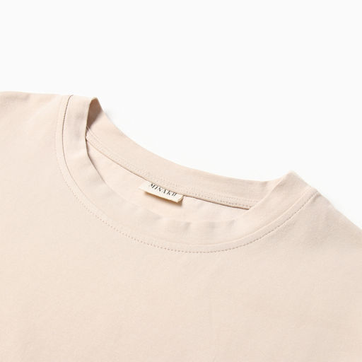 Футболка женская с кулиской MINAKU REGULAR FIT, бежевая, размер 46