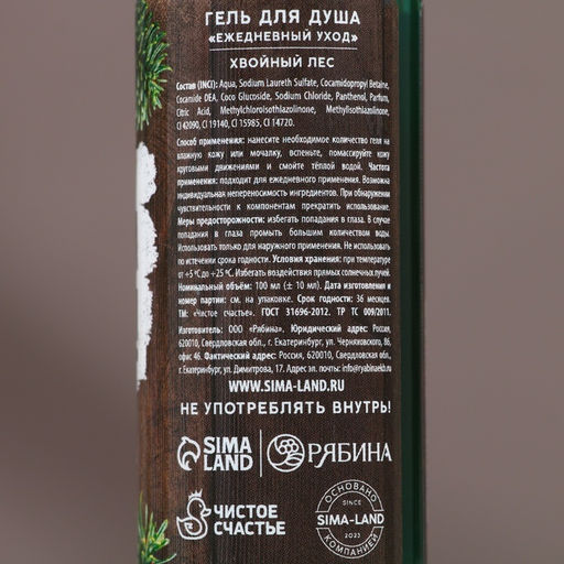 Гель для душа Надёжному мужчине, набор 4?100 мл, Чистое счастье  фото 6