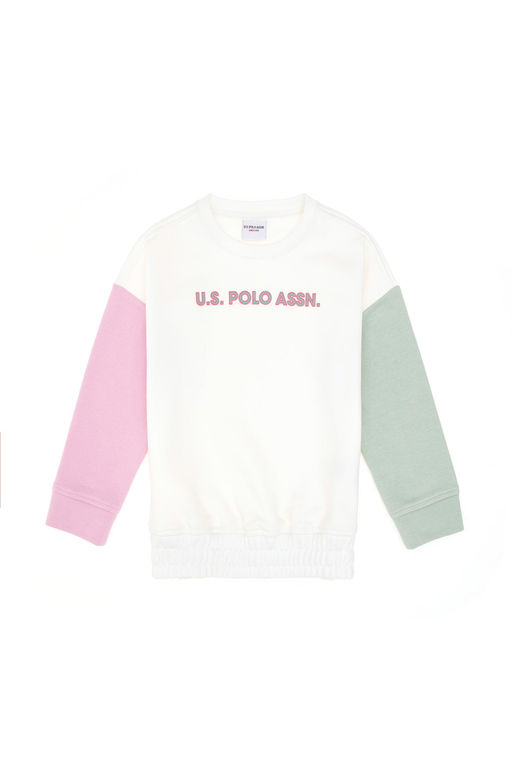 Толстовка цвета экрю для девочки Неожиданная скидка в корзине - U.s. polo assn фото 2