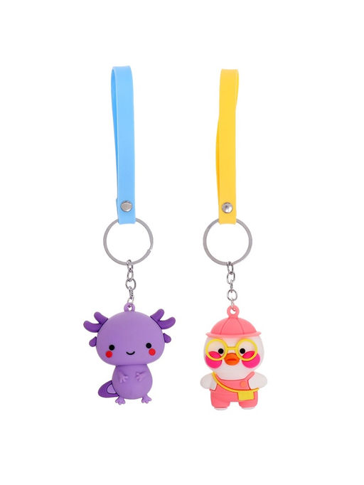 Игрушка - сюрприз Funny box Уточка: детский брелок, наклейки, карточка - Woow toys фото 6